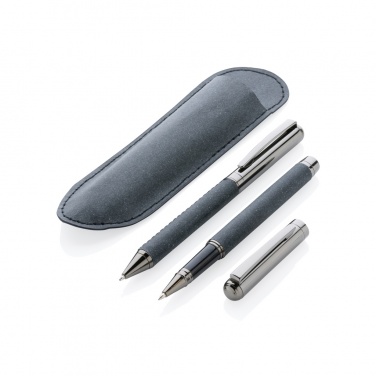 Logotrade promotional merchandise image of: Recycled leather pen set