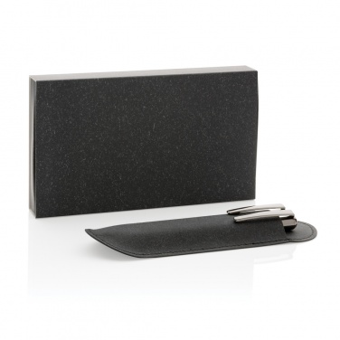 Logotrade business gift image of: Recycled leather pen set