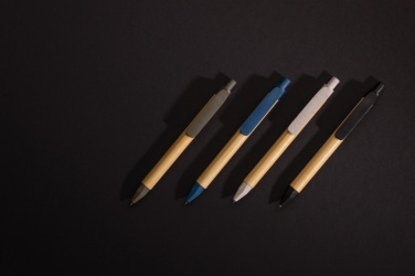 Logo trade corporate gifts image of: Write responsible recycled paper barrel pen