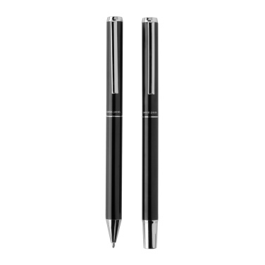 Logo trade business gift photo of: Swiss Peak Cedar RCS certified recycled aluminum pen set