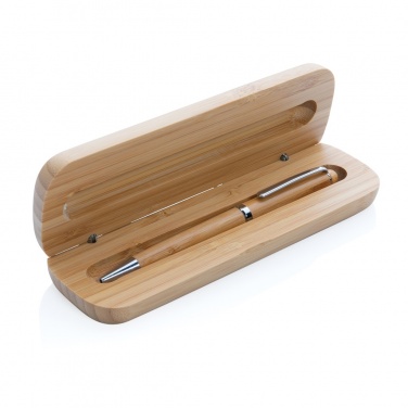 Logo trade corporate gifts picture of: Bamboo pen in box