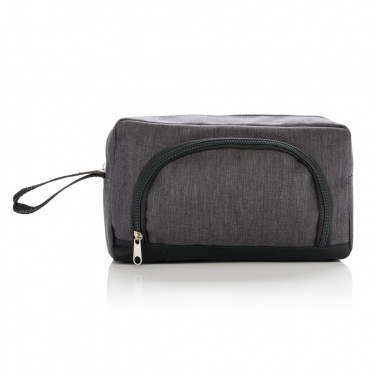 Logo trade promotional giveaway photo of: Classic two tone toiletry bag