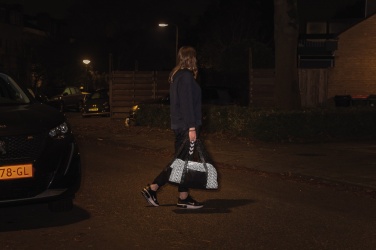 Logo trade promotional merchandise image of: AWARE™ RPET Reflective weekend bag