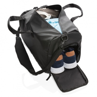 Logo trade promotional merchandise picture of: Fashion black weekend bag PVC free