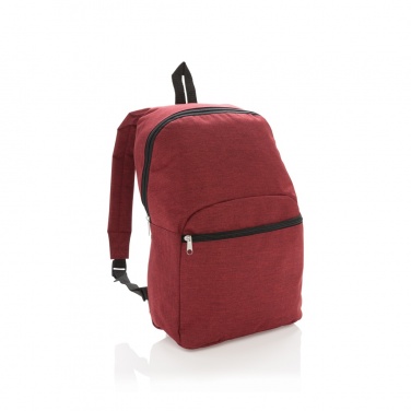 Logo trade promotional giveaways picture of: Classic two tone backpack