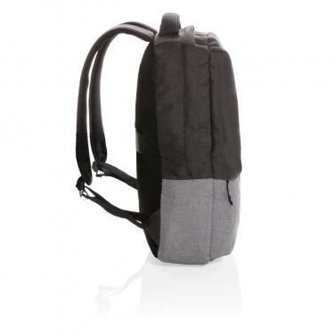 Logo trade promotional gift photo of: Duo colour RPET 15.6" RFID laptop backpack PVC free
