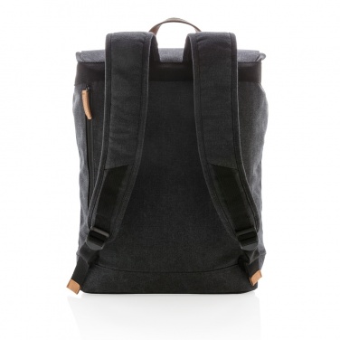 Logo trade promotional giveaway photo of: Canvas laptop backpack PVC free