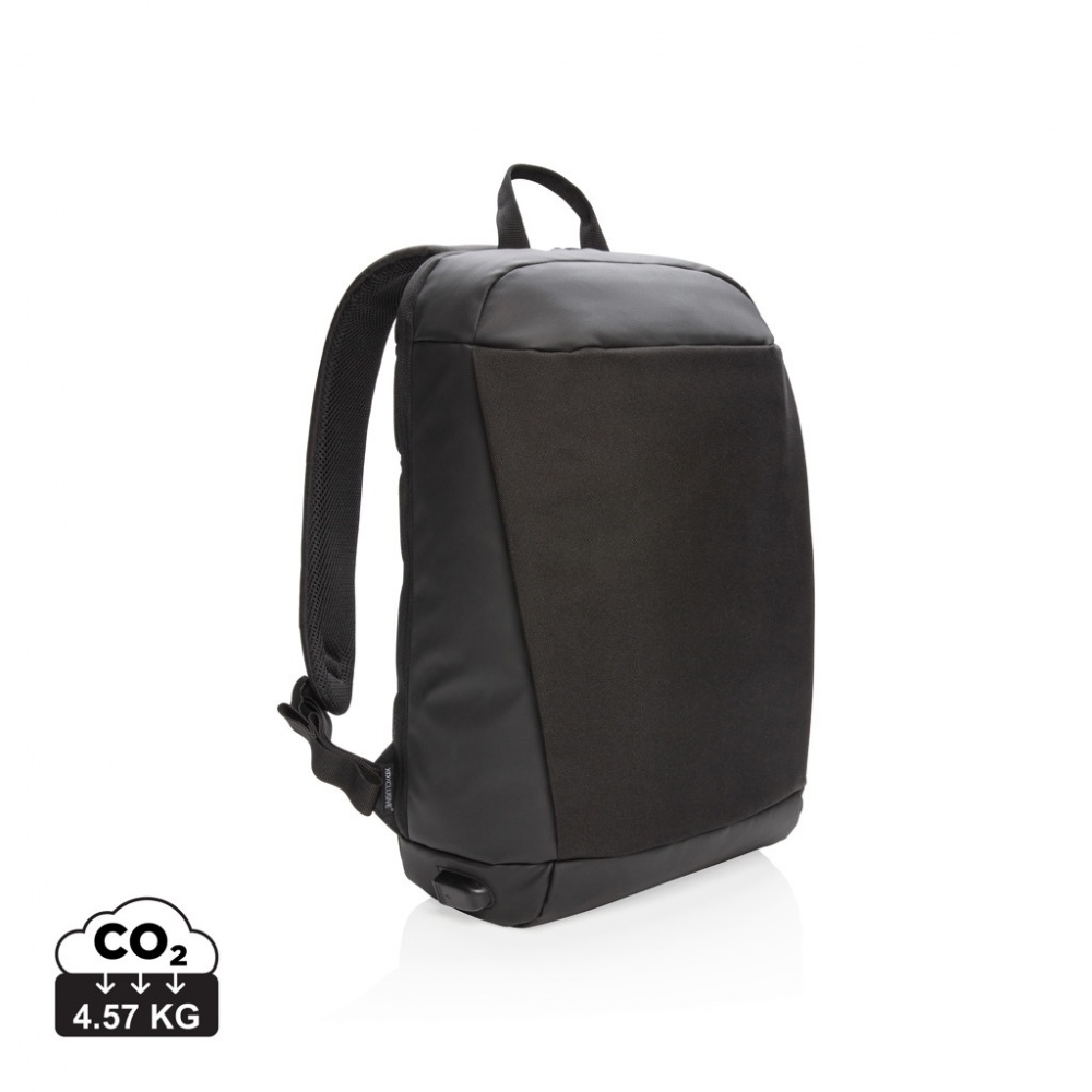 Logotrade corporate gift picture of: Madrid anti-theft RFID USB laptop backpack PVC free