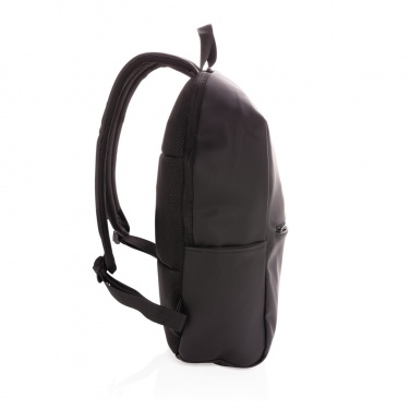 Logo trade promotional giveaways image of: Smooth PU 15.6"laptop backpack