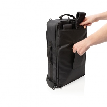 Logo trade promotional giveaways image of: Swiss peak convertible travel backpack PVC free