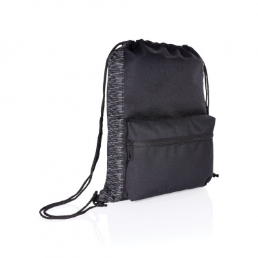 Logotrade promotional giveaway picture of: AWARE™ RPET Reflective drawstring backpack