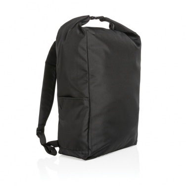 Logo trade promotional merchandise image of: Impact AWARE™ RPET lightweight rolltop backpack