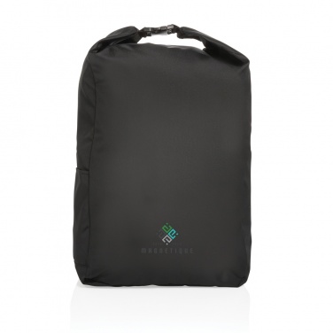 Logo trade promotional merchandise picture of: Impact AWARE™ RPET lightweight rolltop backpack