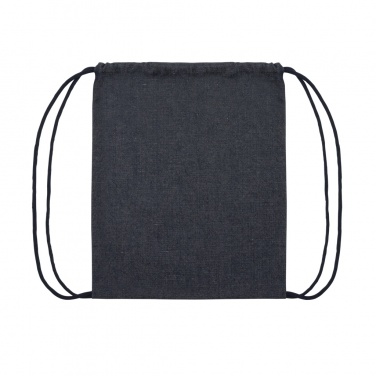 Logo trade promotional item photo of: Impact AWARE™ recycled denim drawstring backpack