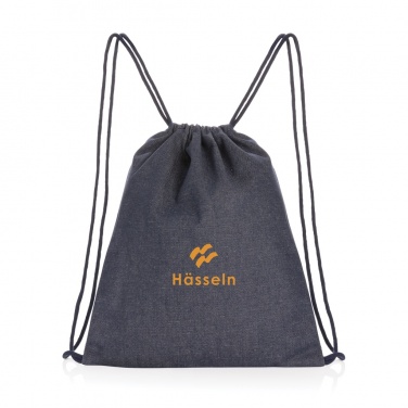 Logotrade promotional merchandise image of: Impact AWARE™ recycled denim drawstring backpack