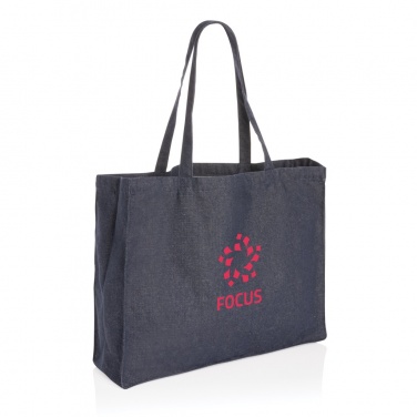 Logo trade corporate gift photo of: Impact AWARE™ recycled denim shopper