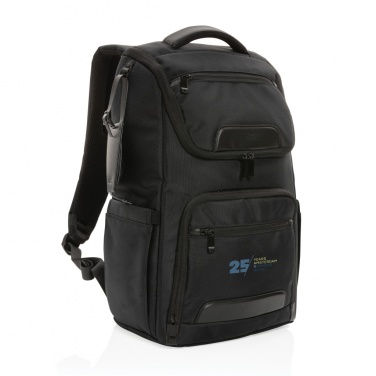 Logo trade advertising product photo of: Swiss Peak AWARE™ RPET Voyager 15.6" laptop backpack