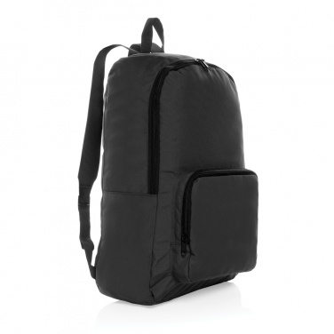 Logo trade promotional giveaway photo of: Dillon AWARE™ RPET foldable classic backpack
