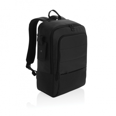 Logo trade corporate gifts image of: Armond AWARE™ RPET 15.6 inch deluxe laptop backpack