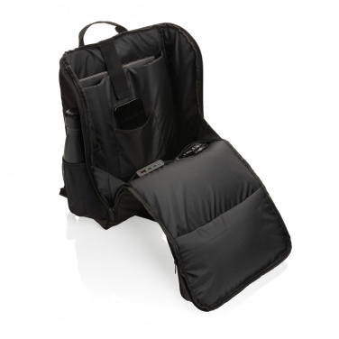 Logotrade advertising product image of: Pedro AWARE™ RPET deluxe backpack with 5W solar panel