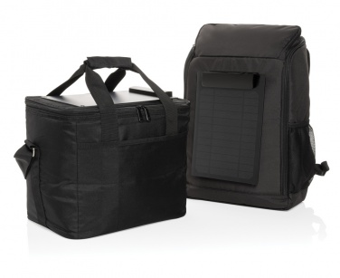 Logotrade promotional giveaway image of: Pedro AWARE™ RPET deluxe backpack with 5W solar panel
