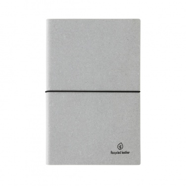 Logo trade promotional gift photo of: A5 recycled leather notebook