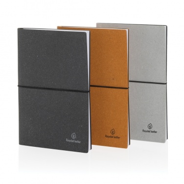 Logotrade promotional product picture of: A5 recycled leather notebook