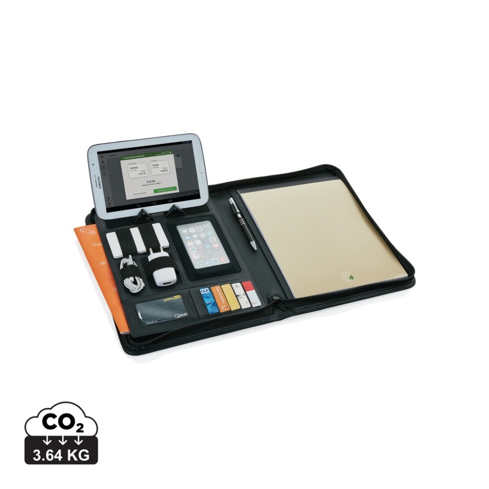 Logo trade promotional giveaways picture of: Essential zipper tech portfolio