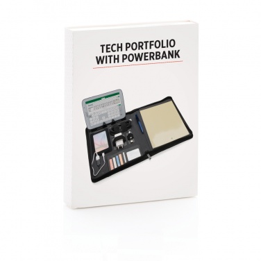 Logo trade promotional gifts picture of: Tech portfolio with powerbank