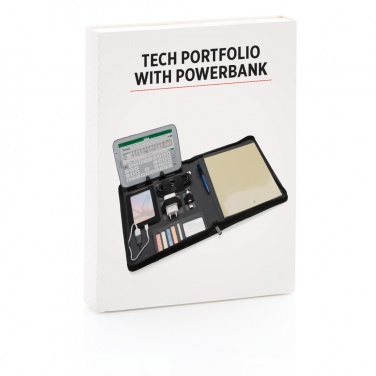 Logotrade promotional item picture of: Tech portfolio with powerbank