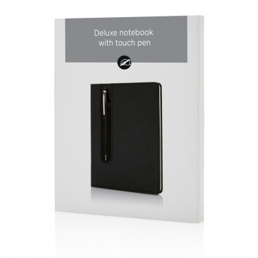 Logotrade promotional giveaway picture of: Standard hardcover PU A5 notebook with stylus pen