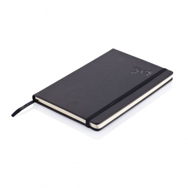 Logo trade promotional items picture of: Deluxe hardcover PU A5 notebook