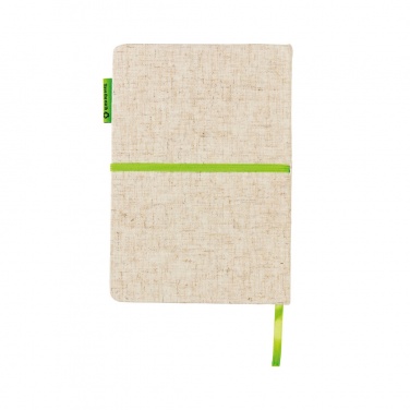Logo trade business gift photo of: A5 jute notebook