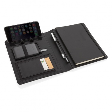 Logotrade promotional gift picture of: Air 5W wireless charging notebook with 5000mAh powerbank