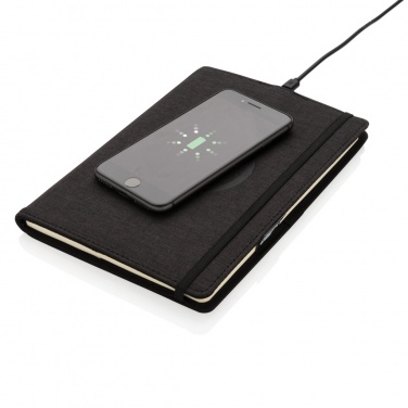 Logotrade promotional gift picture of: Air 5W wireless charging refillable journal cover A5