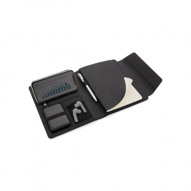 Logotrade promotional product picture of: Fiko wireless charging A5 portfolio with powerbank