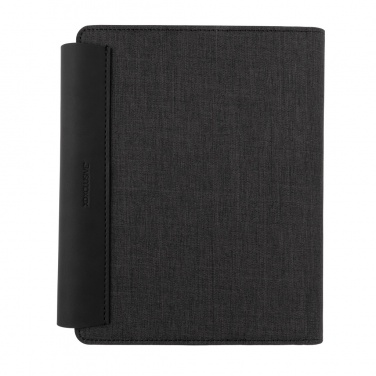 Logo trade corporate gifts image of: Fiko wireless charging A5 portfolio with powerbank