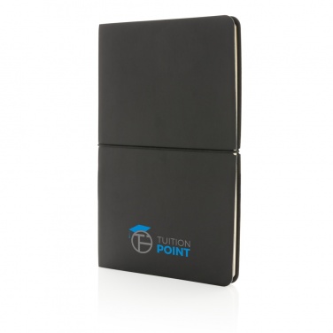 Logo trade promotional gifts picture of: Modern deluxe softcover A5 notebook