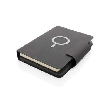 Logotrade promotional giveaway image of: Artic Magnetic 10W wireless charging A5 notebook