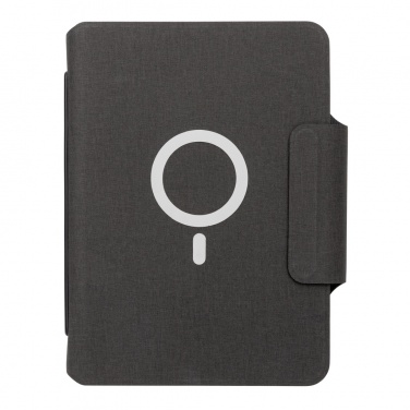 Logo trade promotional giveaway photo of: Artic Magnetic 10W wireless charging A5 notebook