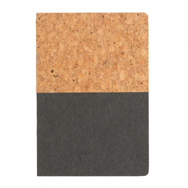 Logo trade advertising products picture of: A5 cork & kraft notebook