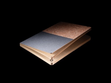 Logo trade corporate gifts picture of: A5 cork & kraft notebook