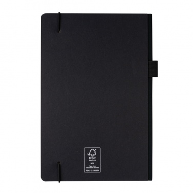 Logo trade corporate gift photo of: A5 deluxe kraft hardcover notebook