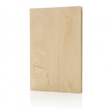 Logotrade business gift image of: Kavana wood print A5 notebook