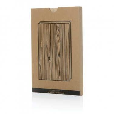 Logo trade promotional giveaway photo of: Kavana wood print A5 notebook
