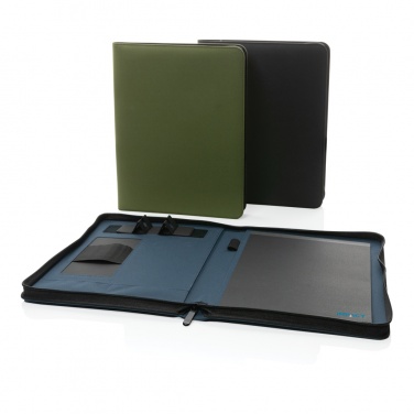 Logotrade promotional item picture of: Impact Aware™ deluxe 300D tech portfolio with zipper