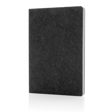 Logotrade promotional giveaways photo of: Phrase GRS certified recycled felt A5 notebook