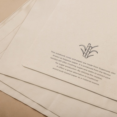 Logo trade advertising products image of: Stylo Sugarcane paper A5 Notebook