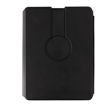 Logotrade promotional giveaway image of: Swiss Peak RCS rePU notebook with 2-in-1 wireless charger