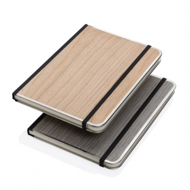 Logotrade promotional merchandise image of: Treeline A5 wooden cover deluxe notebook